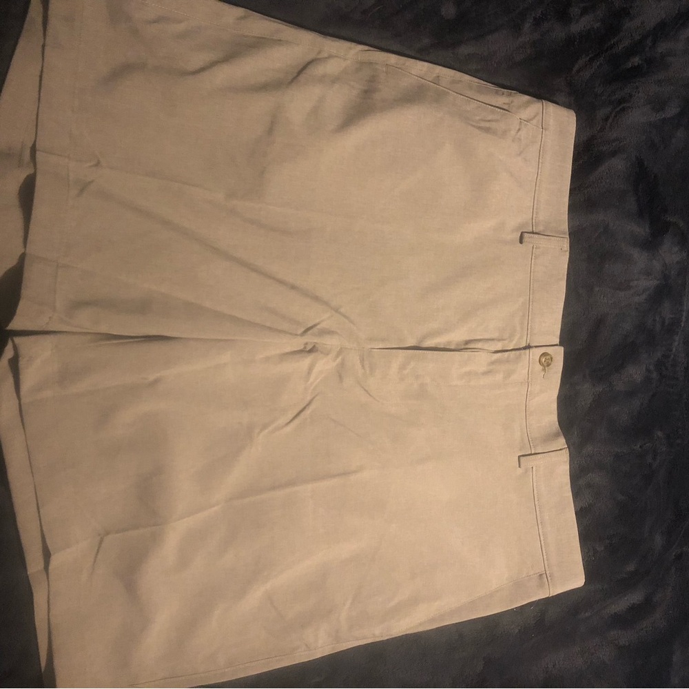 Beige Casual Shorts